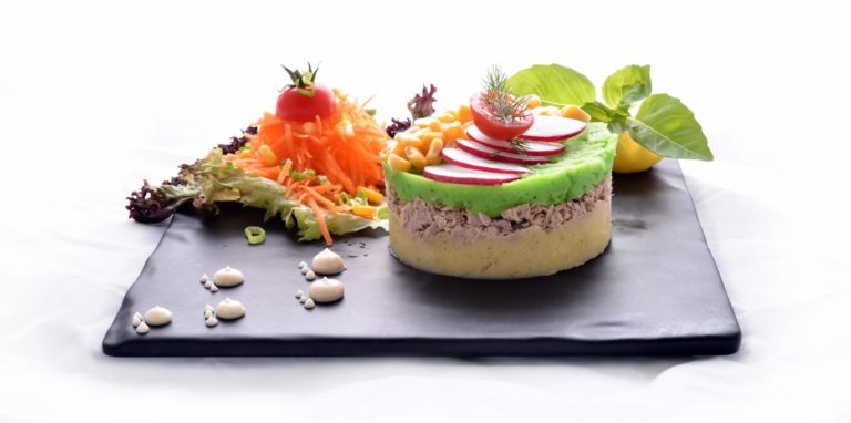 Tuna with mashed potatoes